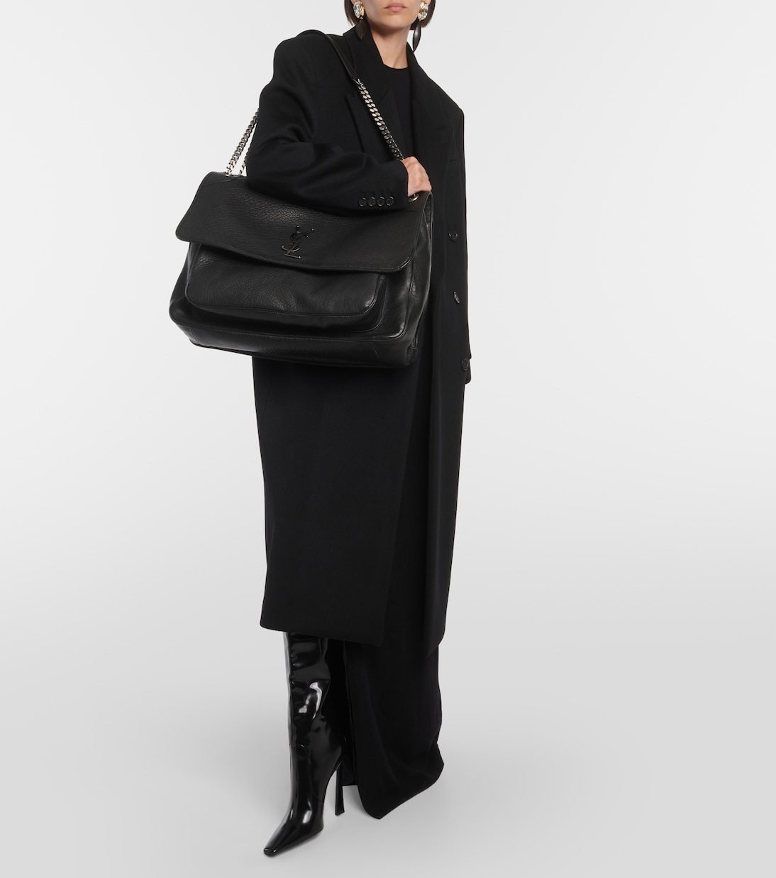 Sac Niki Jumbo en cuir | Saint Laurent