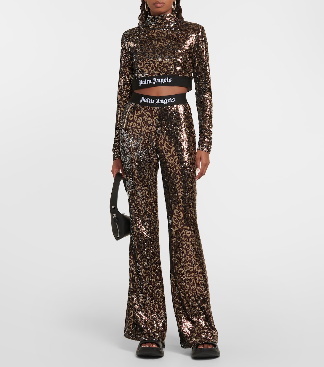 Sequined flared pants | Palm Angels