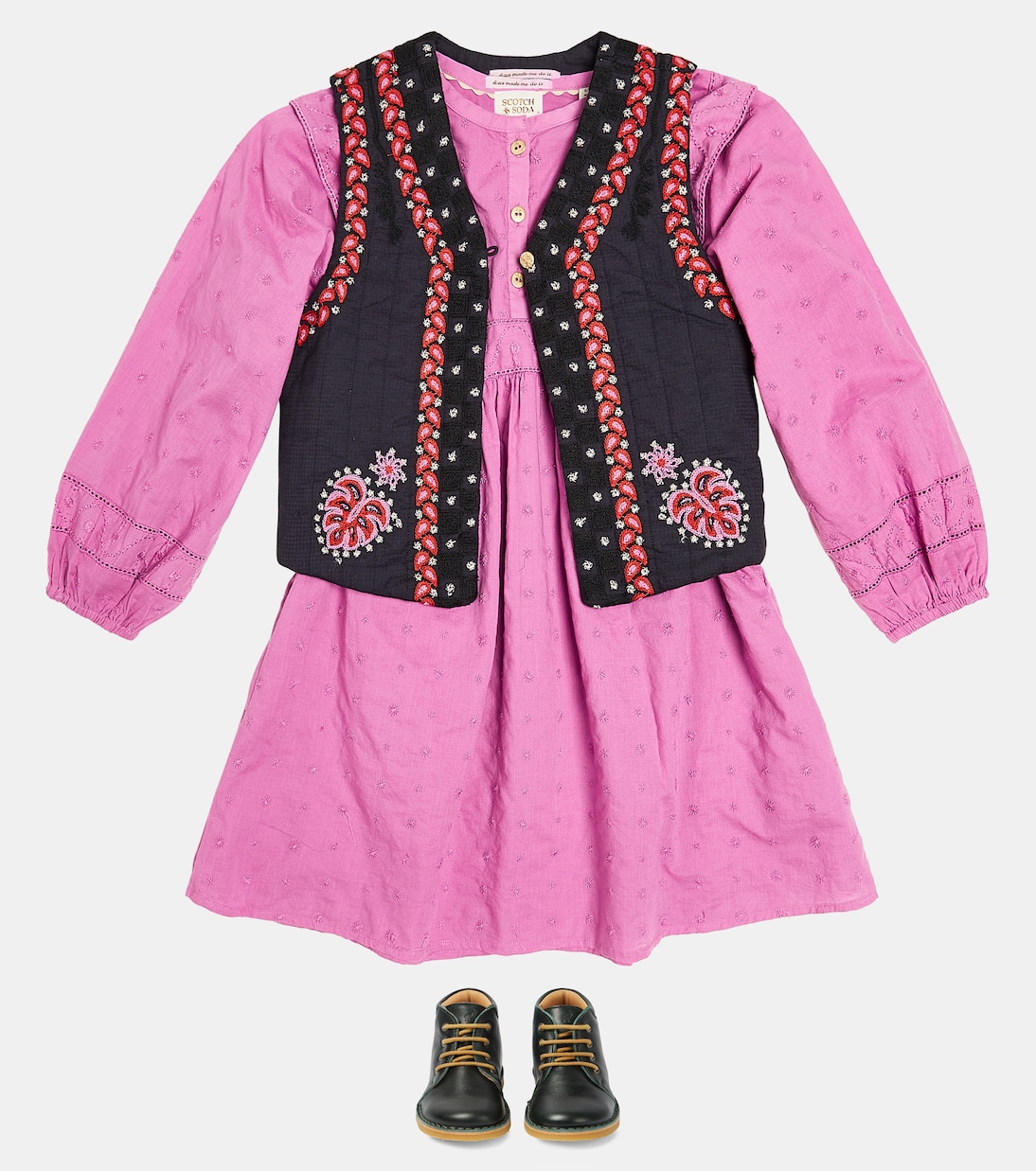 Bestickte Weste aus Baumwolle | Scotch & Soda Kids