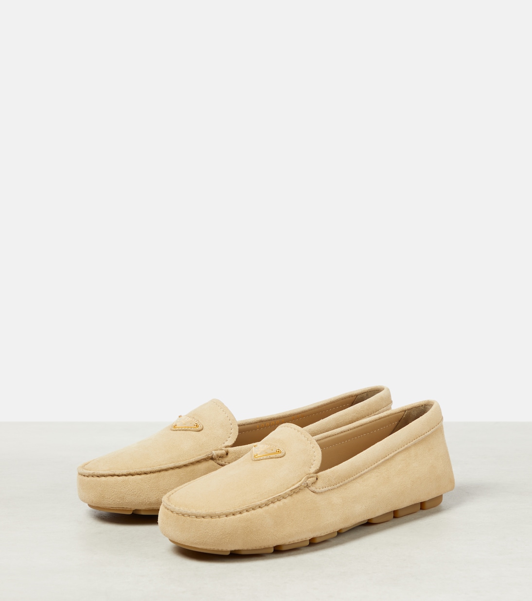 Mokassins aus Veloursleder | Prada