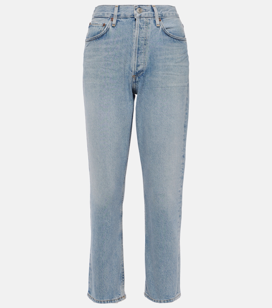 Riley high-rise cropped straight jeans | Agolde