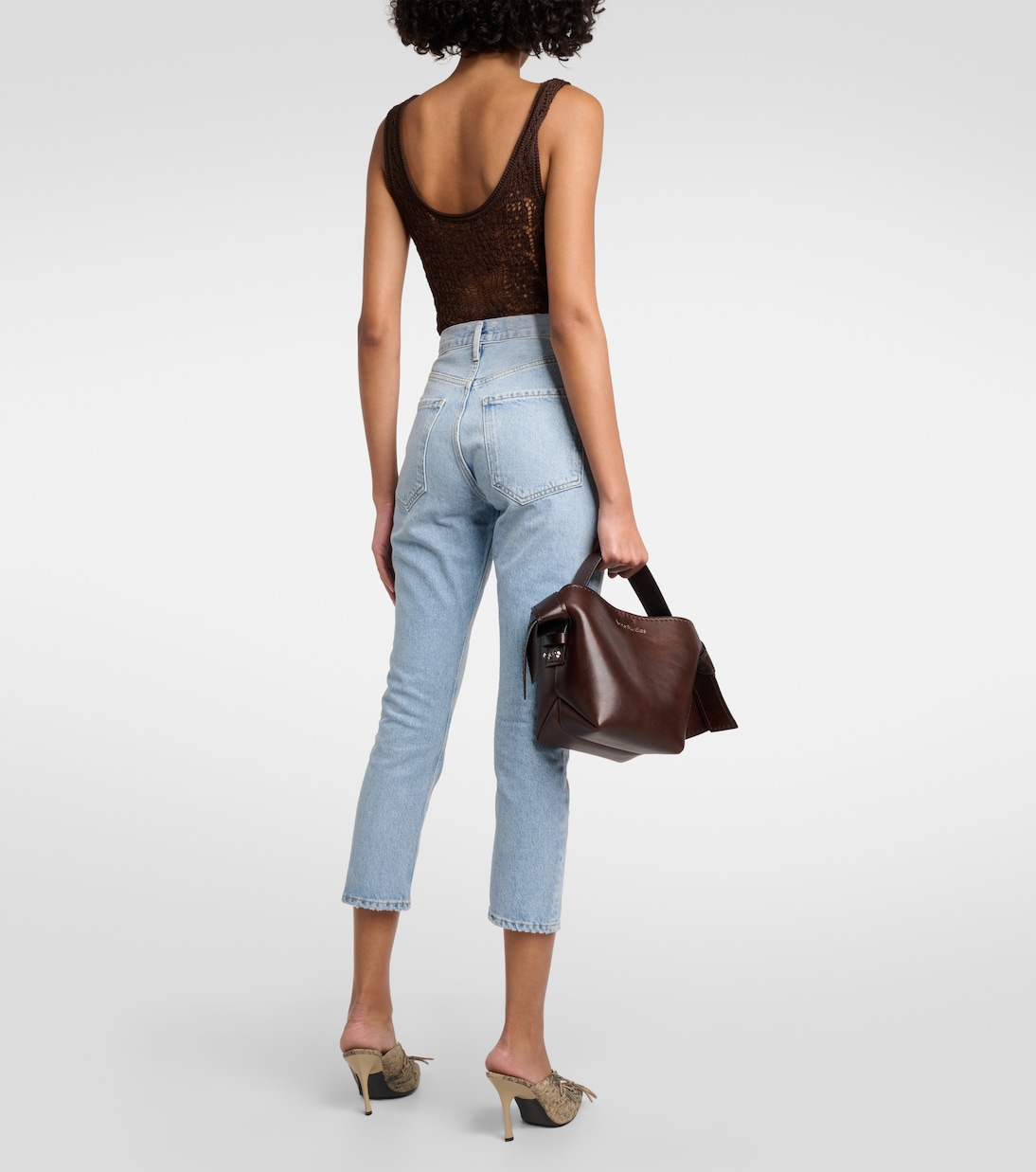 Riley high-rise cropped straight jeans | Agolde