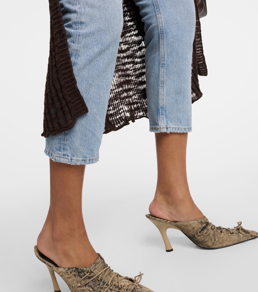 Riley high-rise cropped straight jeans | Agolde