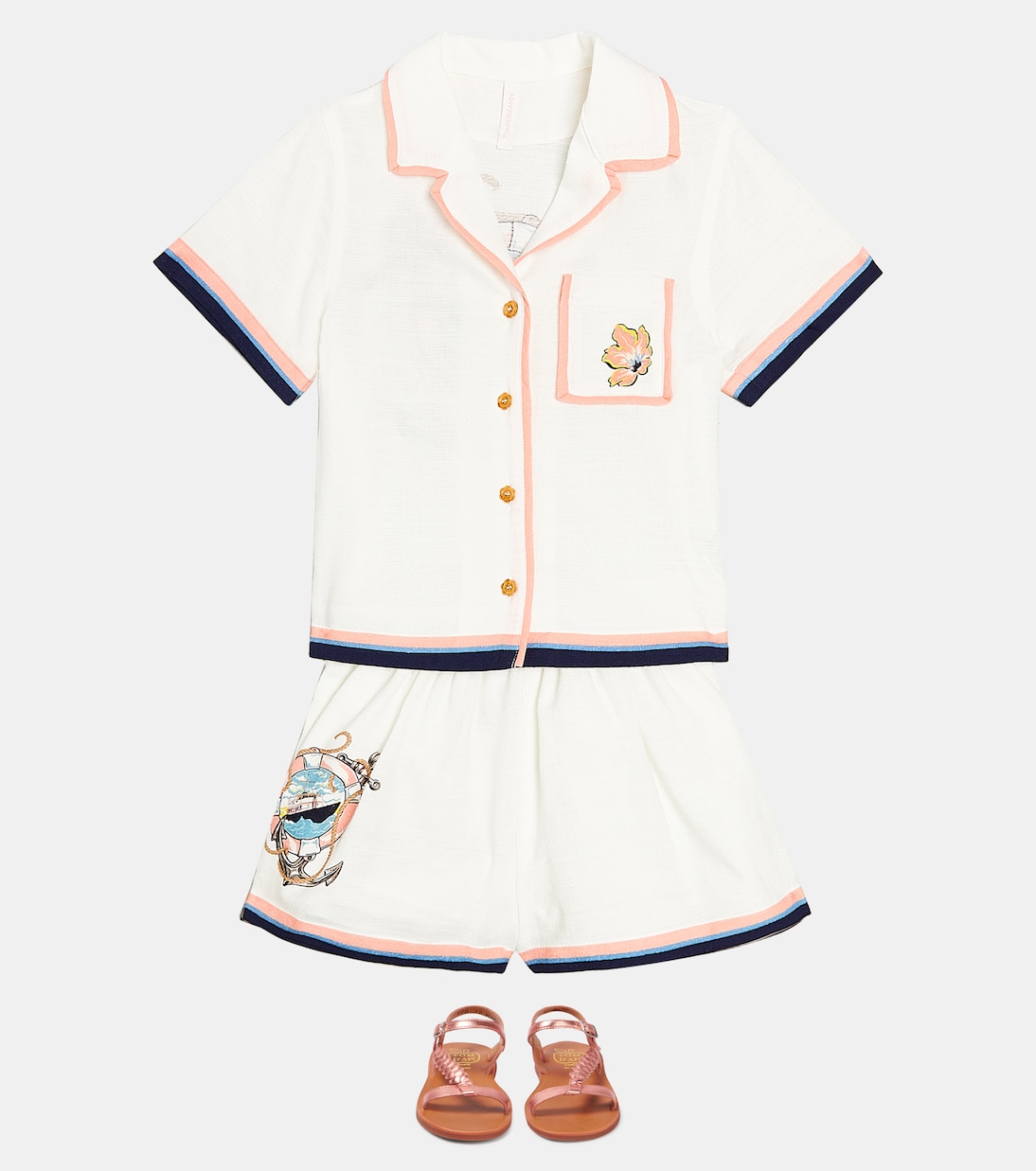 Camisa Alight de algodón | Zimmermann Kids