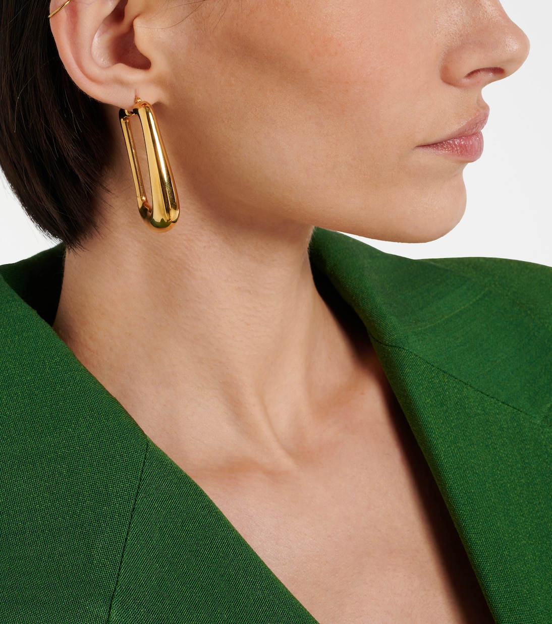 Les Boucles Ovalo earrings in gold - Jacquemus | Mytheresa