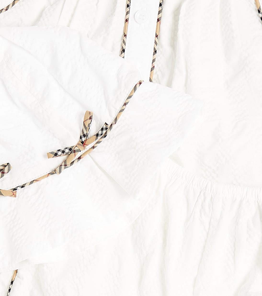 Bébé – Set top, short et chapeau en coton | Burberry Kids