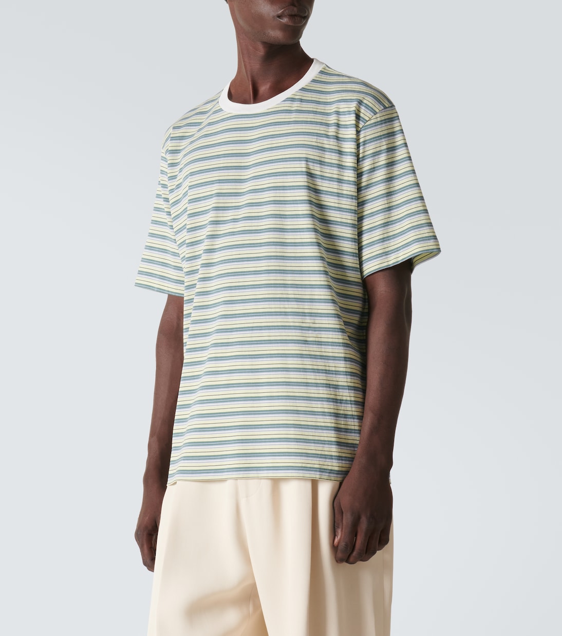 T-shirt in cotone a righe | Auralee
