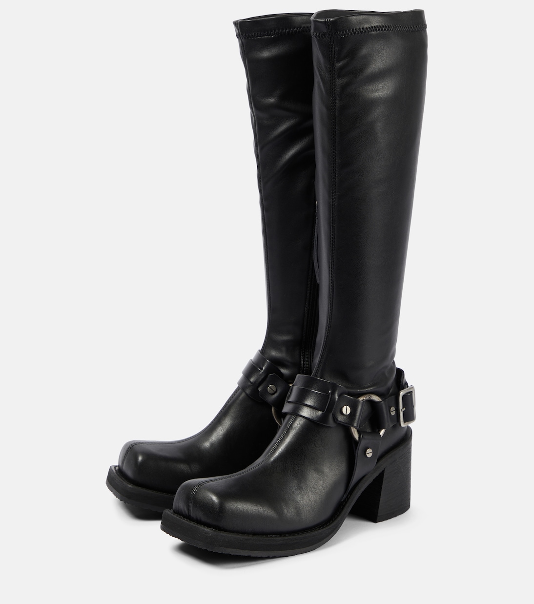 Botas altas de piel con plataforma | Acne Studios