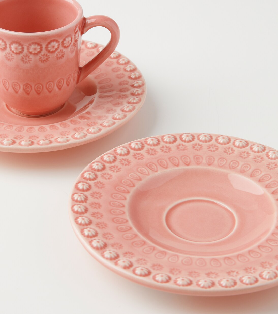Fantasia set of 4 espresso cups and saucers | Bordallo Pinheiro