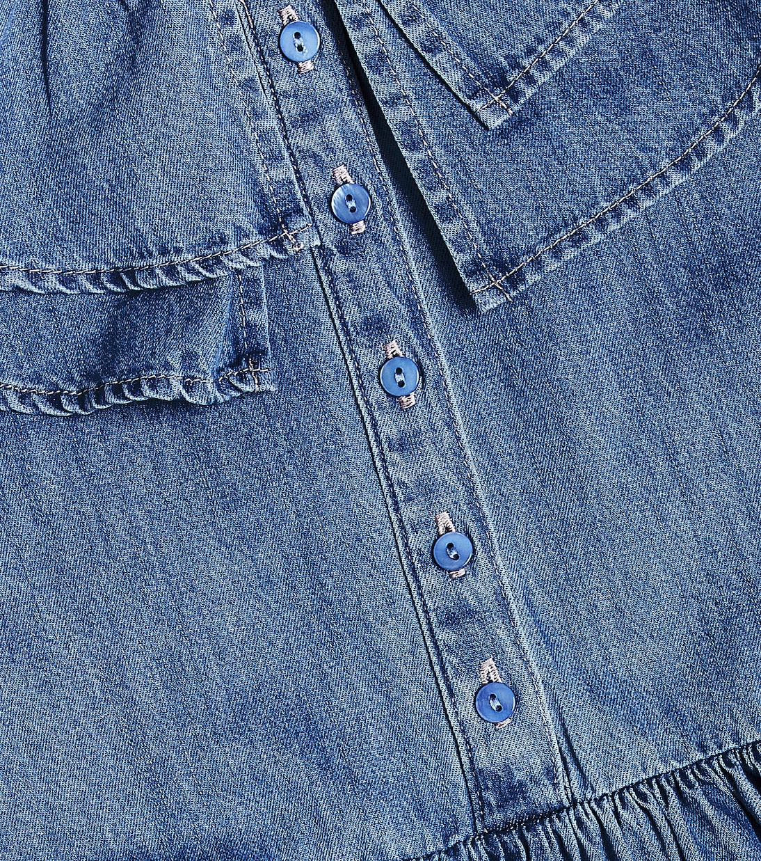 Kleid aus Baumwoll-Chambray | Petite Amalie  