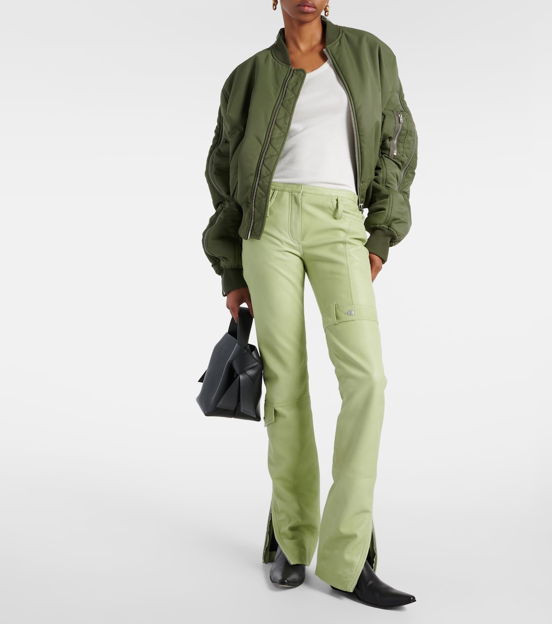 Cargohose Lipper aus Leder | Acne Studios