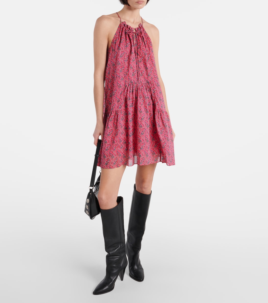 Robe Kayne imprimée en coton | Marant Etoile