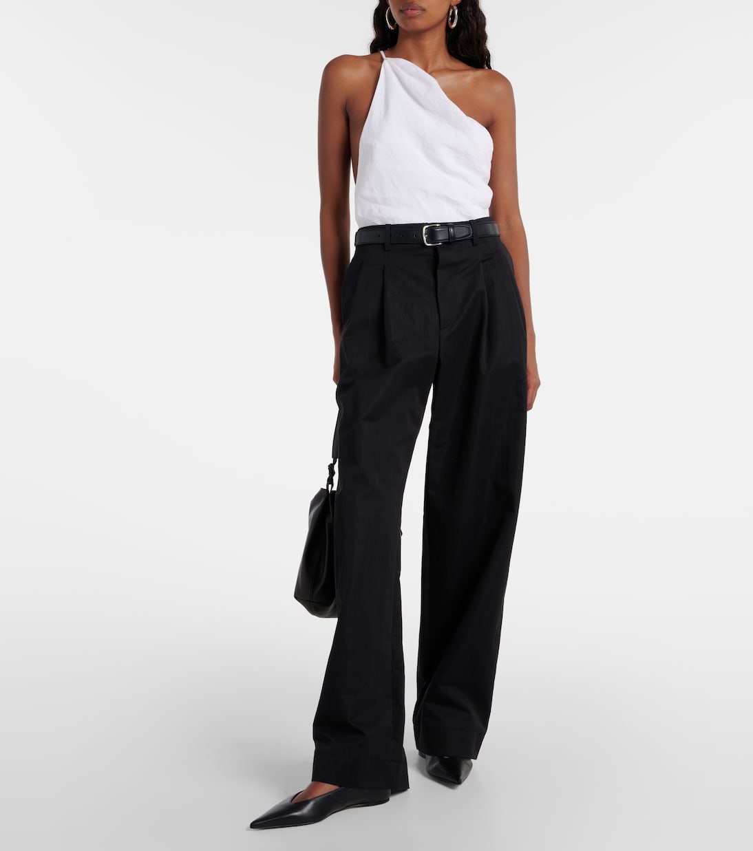 Pantaloni a gamba larga in drill di misto cotone | Wardrobe.NYC