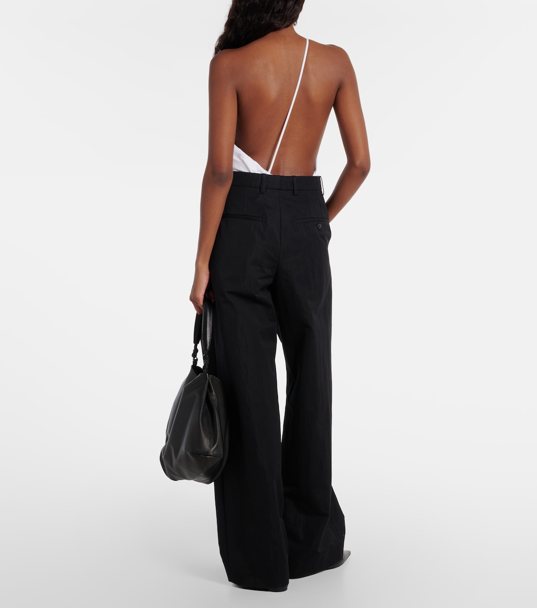 Pantaloni a gamba larga in drill di misto cotone | Wardrobe.NYC