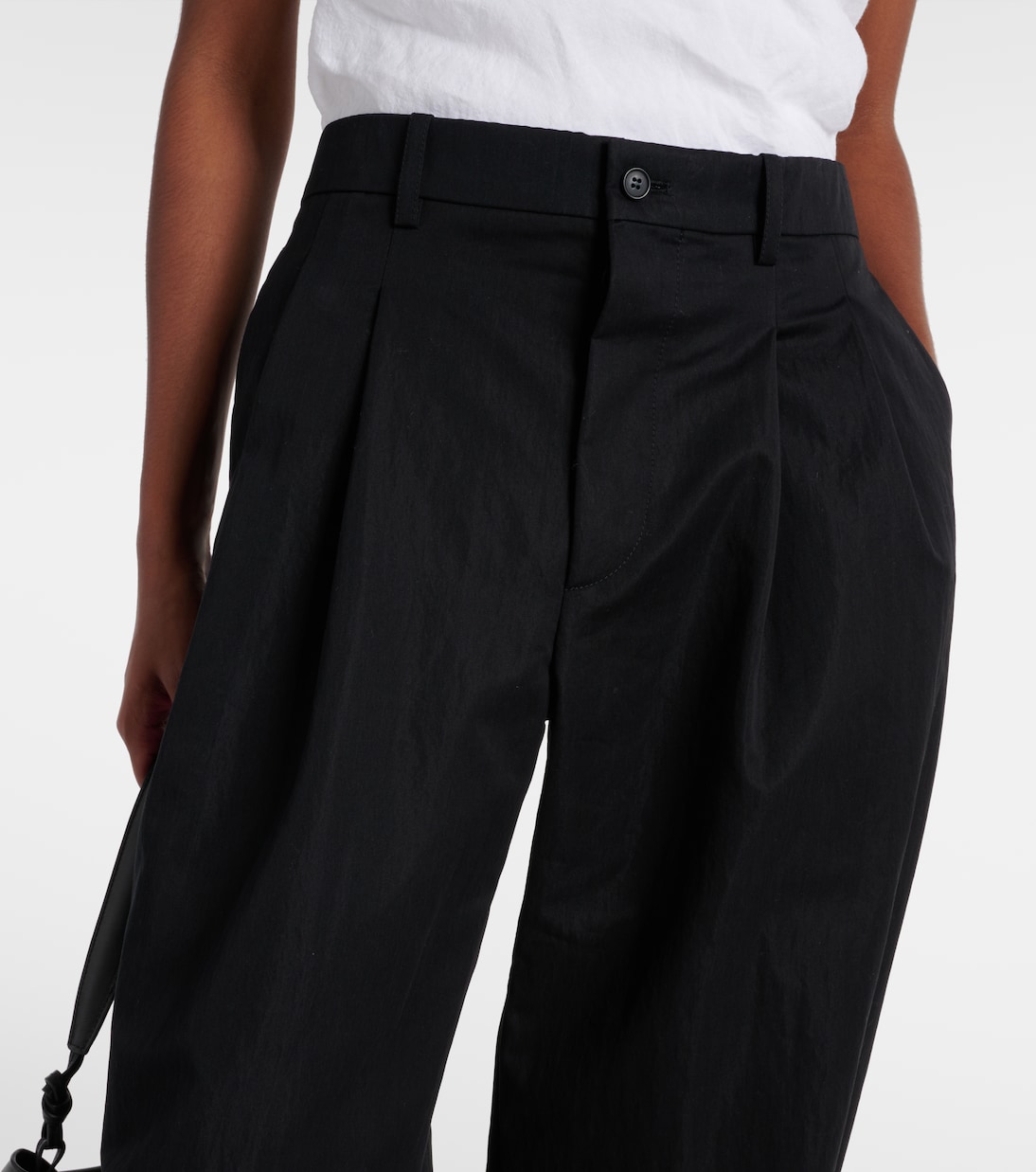 Pantaloni a gamba larga in drill di misto cotone | Wardrobe.NYC