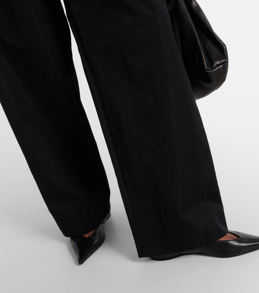 Pantaloni a gamba larga in drill di misto cotone | Wardrobe.NYC