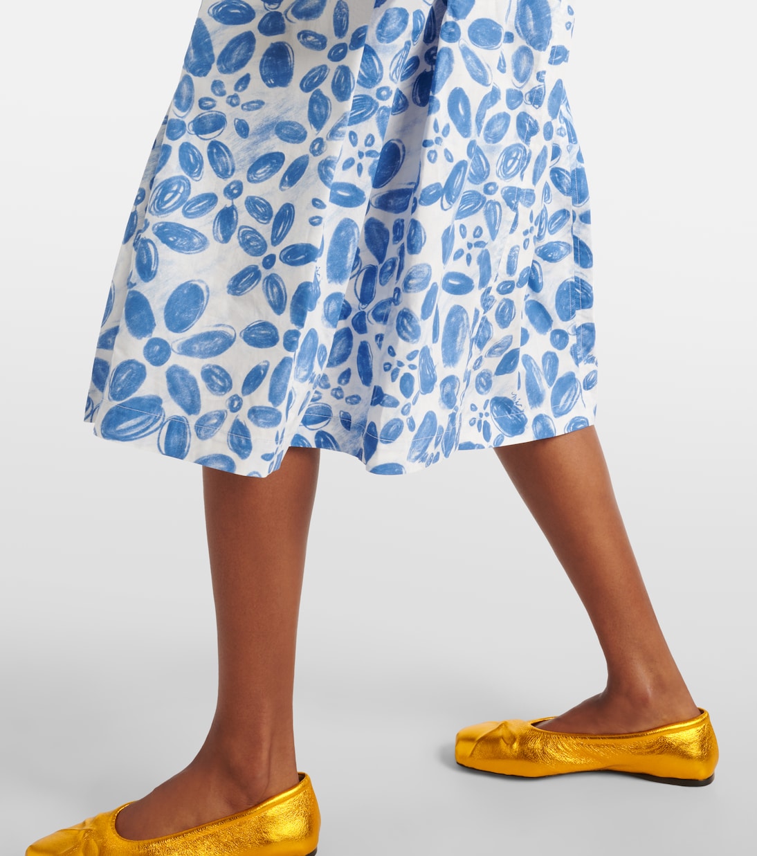 Jupe midi en coton | Marni