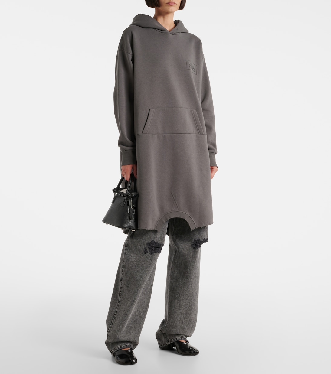 Abito midi in jersey di misto cotone | MM6 Maison Margiela