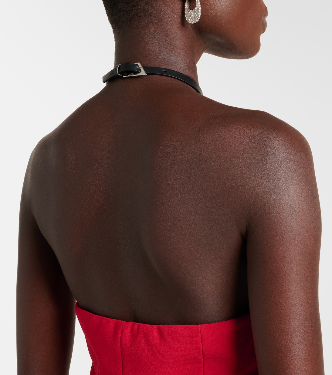 Top in crêpe con scollo all’americana | The Attico