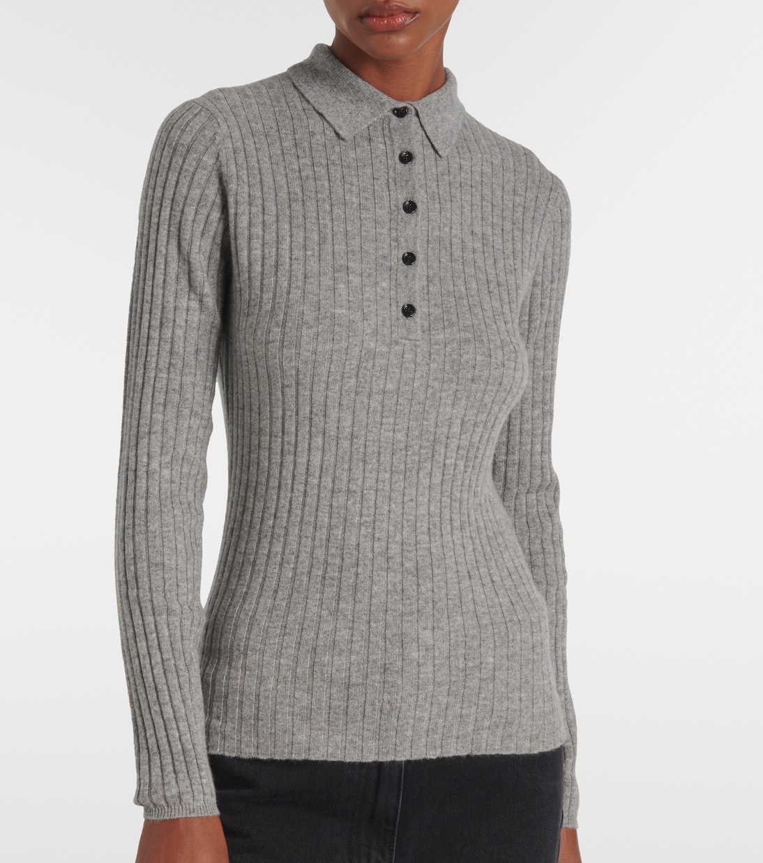 Polo acanalado de cachemir | Jardin des Orangers