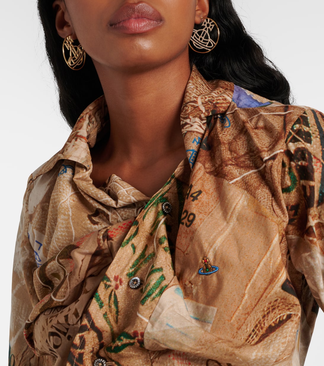 Drunken ruffled cotton shirt | Vivienne Westwood