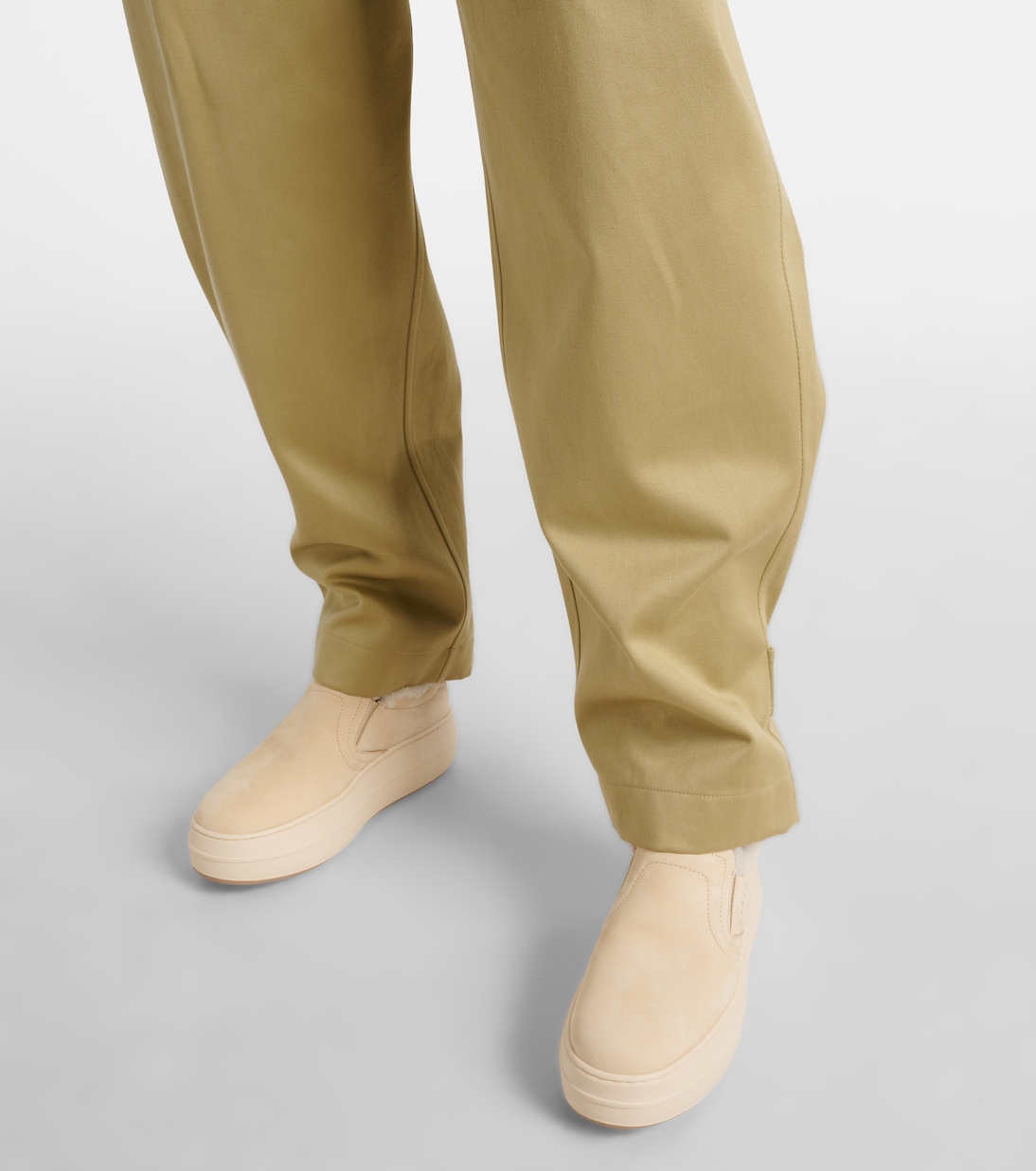 Skyscraper suede platform slip-on sneakers | Hogan