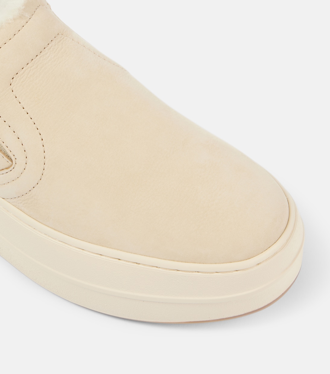 Skyscraper suede platform slip-on sneakers | Hogan