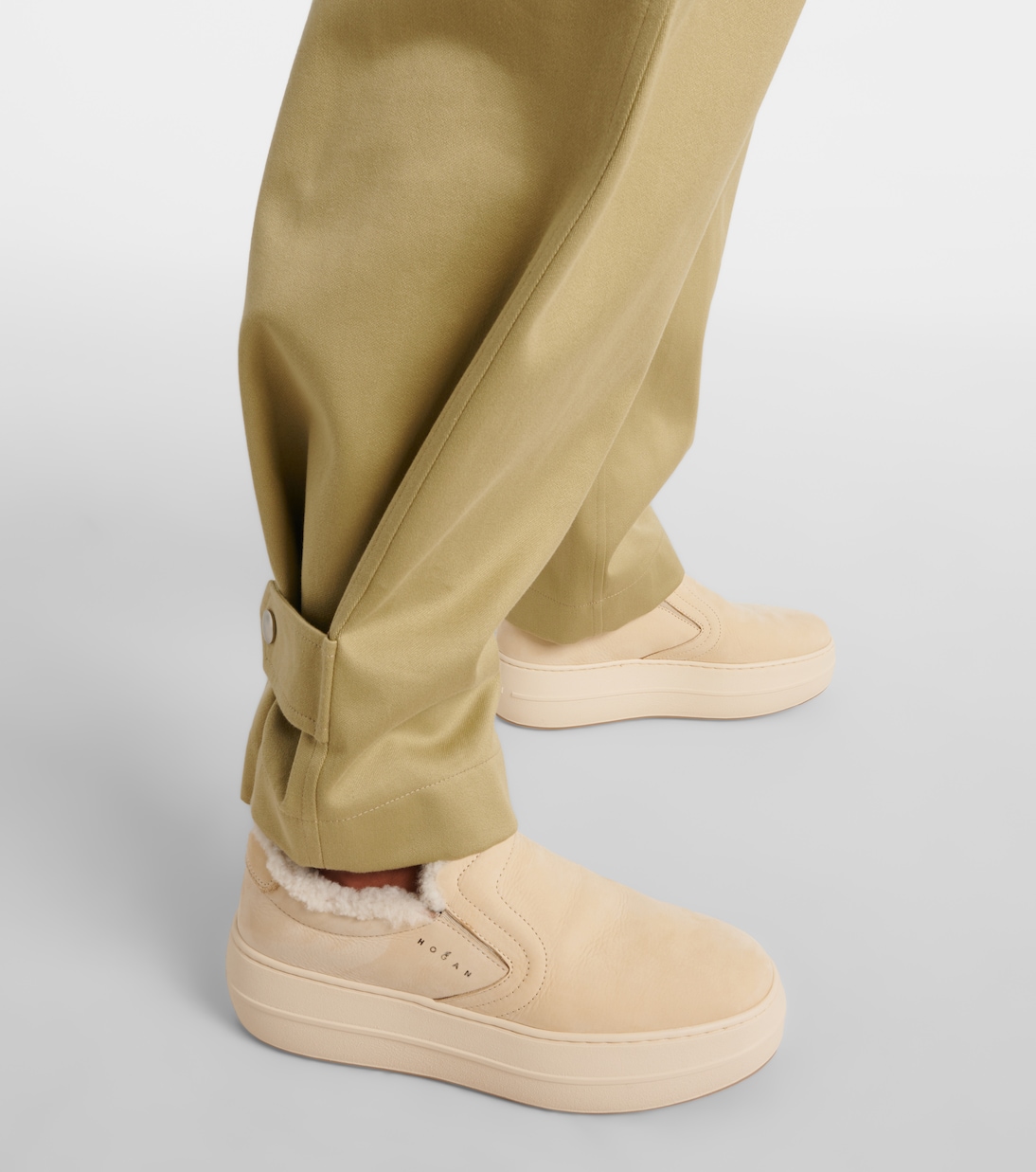 Skyscraper suede platform slip-on sneakers | Hogan