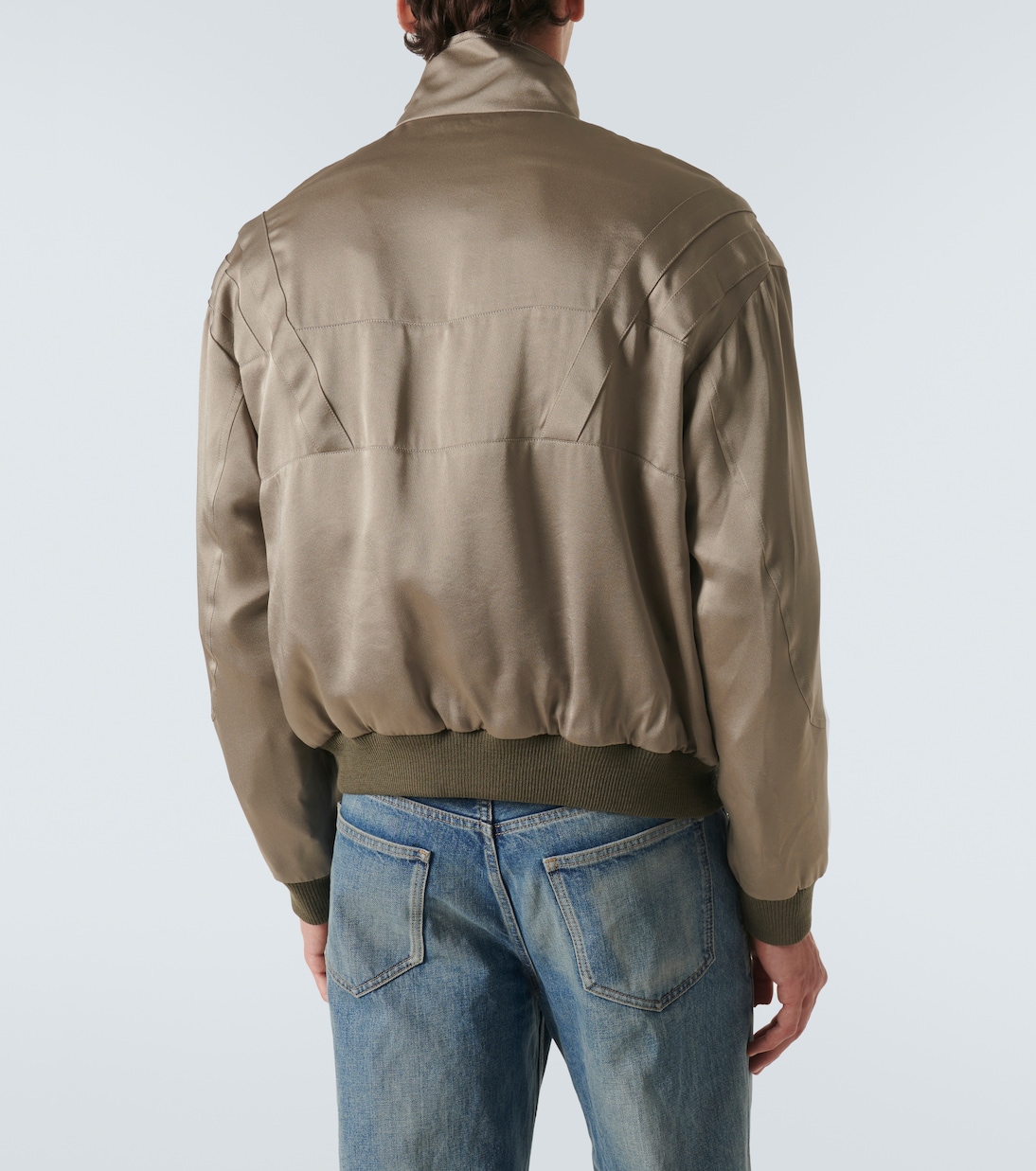 Bomberjacke Teddy aus Satin | Saint Laurent