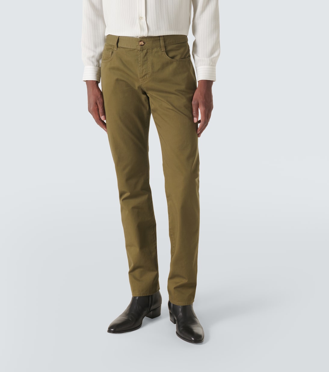 Pantalon slim à taille mi-haute | Saint Laurent