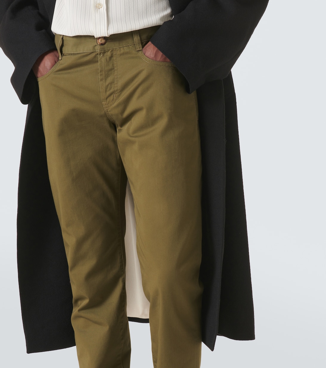 Pantalon slim à taille mi-haute | Saint Laurent