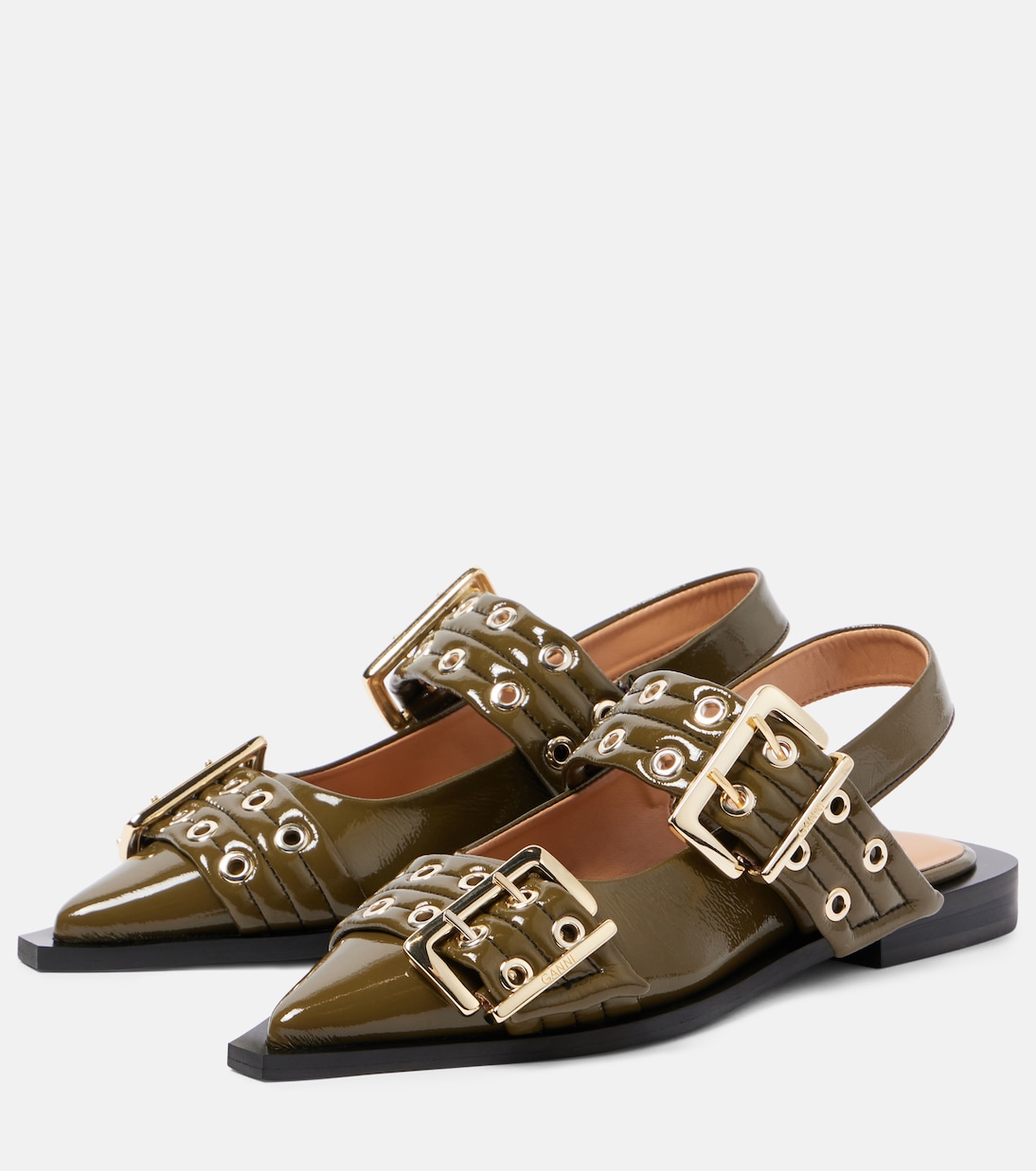 Sandales en cuir synthétique | Ganni
