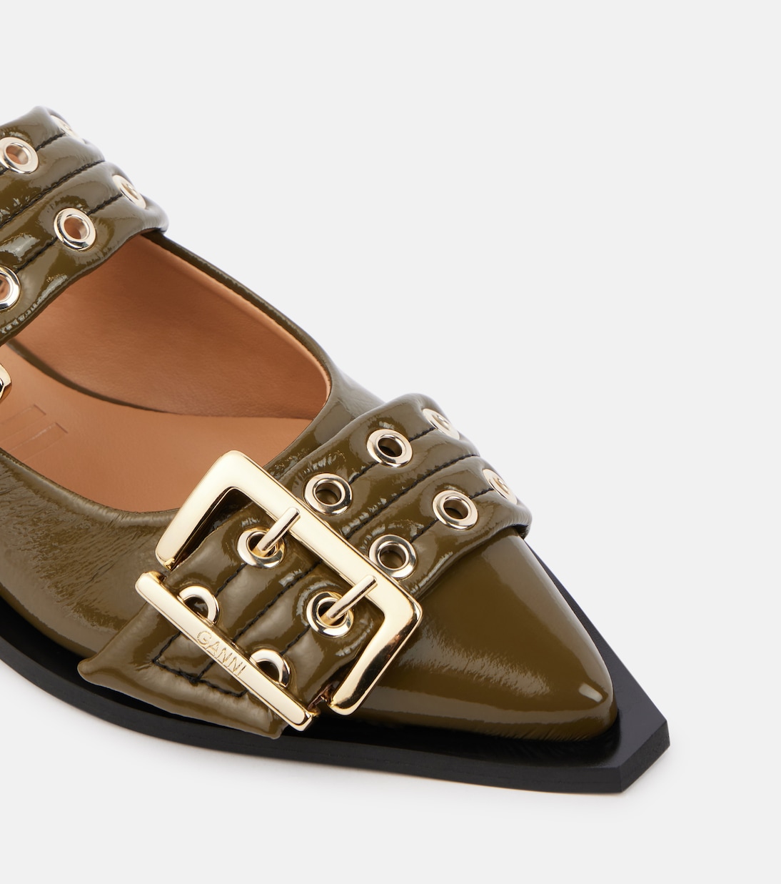 Sandales en cuir synthétique | Ganni