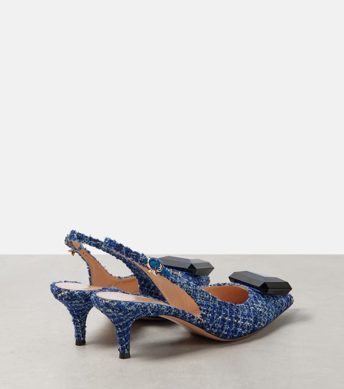 Slingback-Pumps Jaipur 55 aus Bouclé | Gianvito Rossi