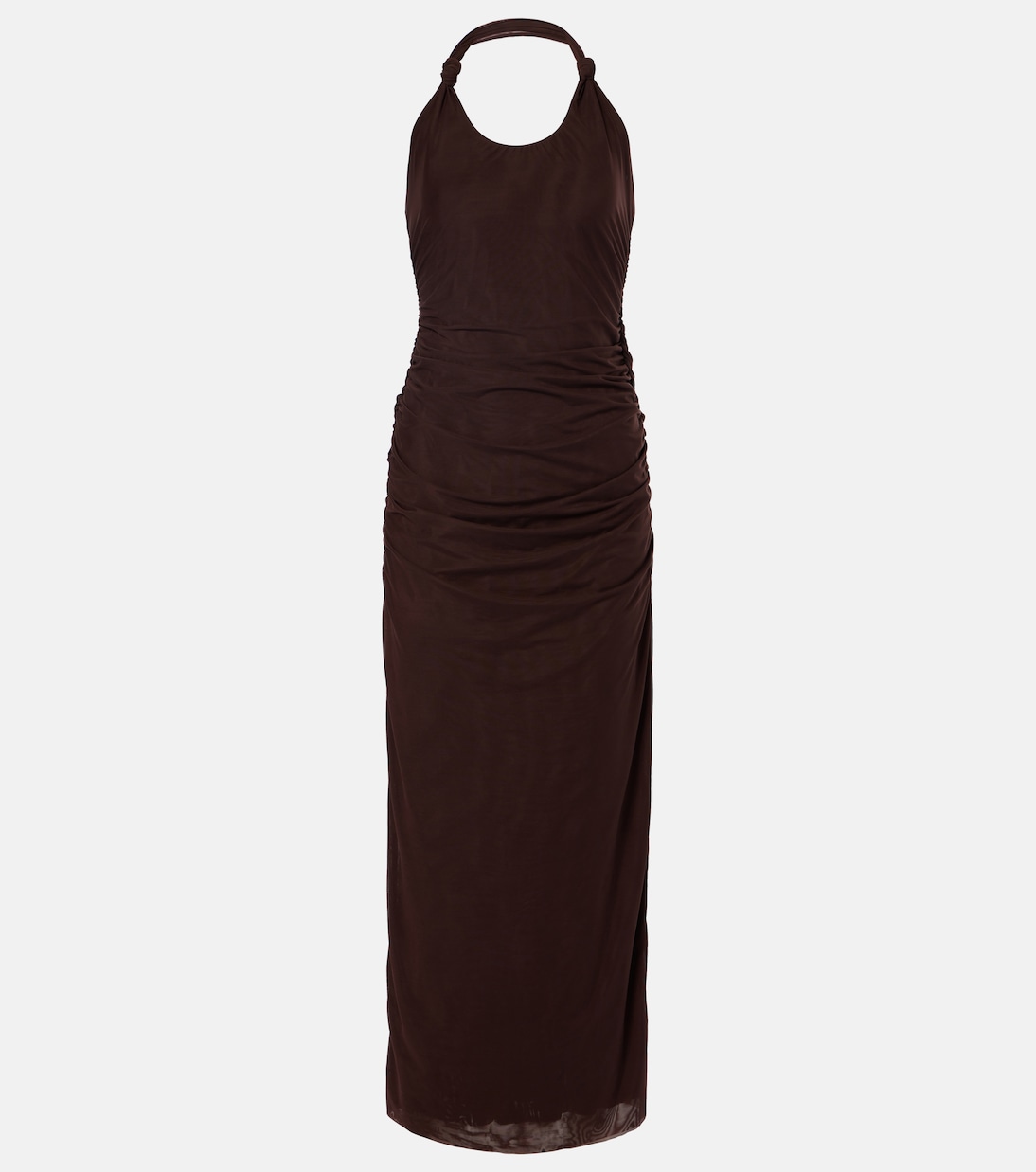 Abito midi Jacques Knot con ruches | SIR