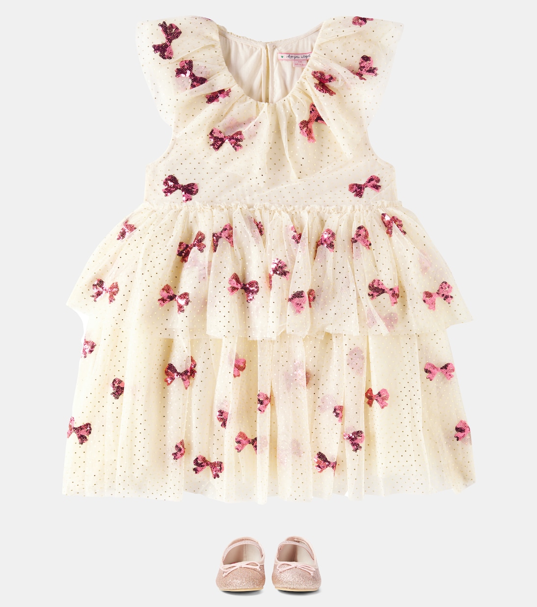 Abito Yvonne in tulle con paillettes | Konges Sløjd