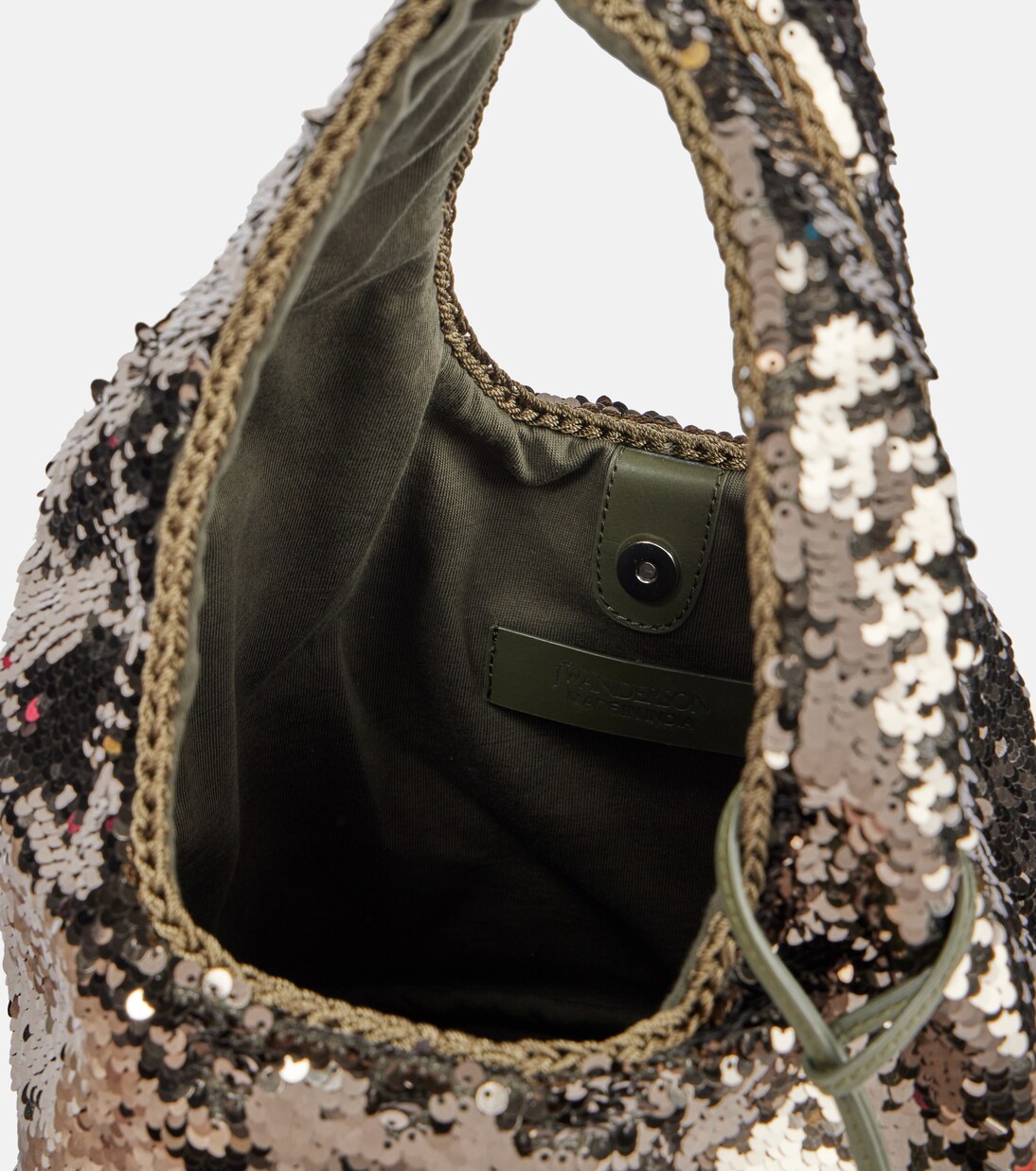 Mini sequined tote bag | JW Anderson
