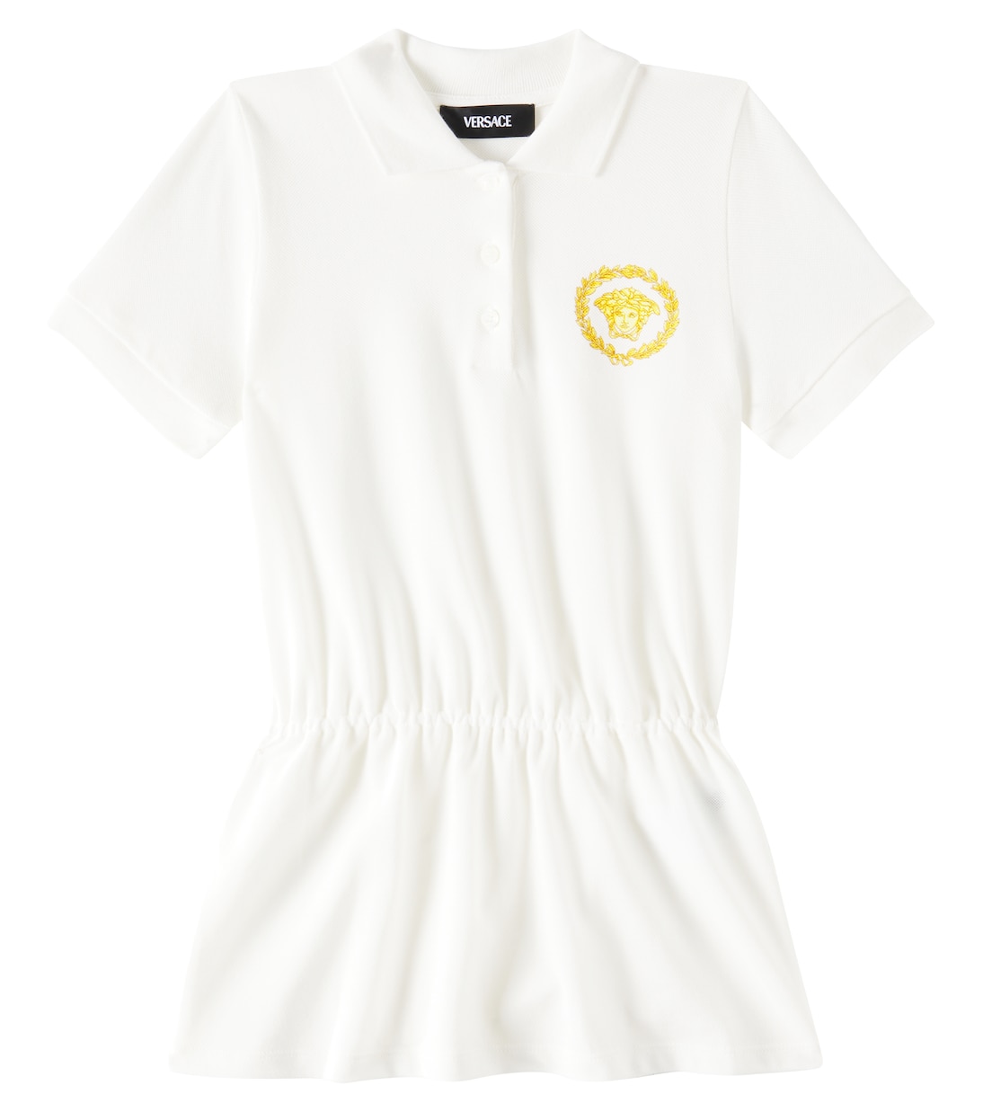 Abito Medusa Alloro in piqué di cotone | Versace Kids