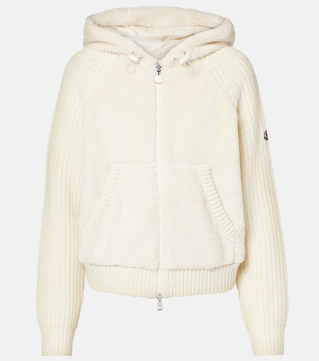 Wool and teddy cardigan | Moncler