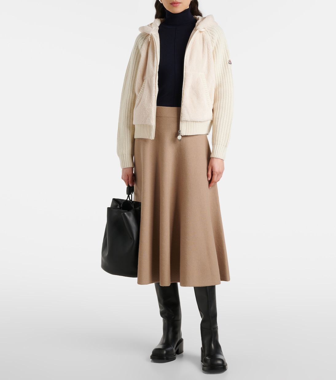 Wool and teddy cardigan | Moncler