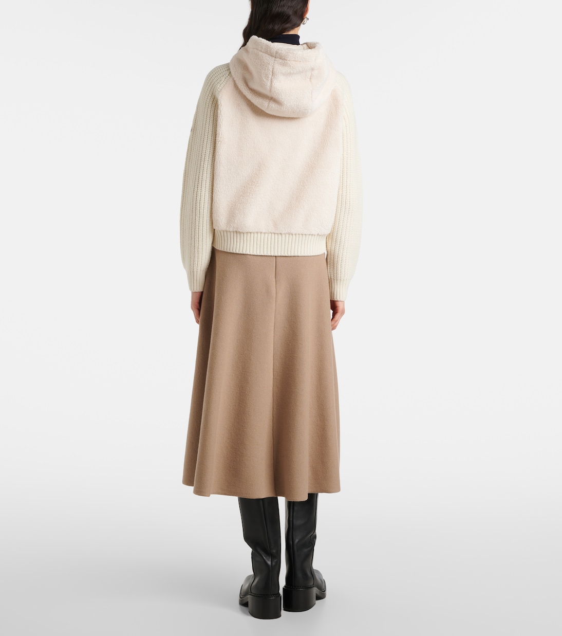 Wool and teddy cardigan | Moncler