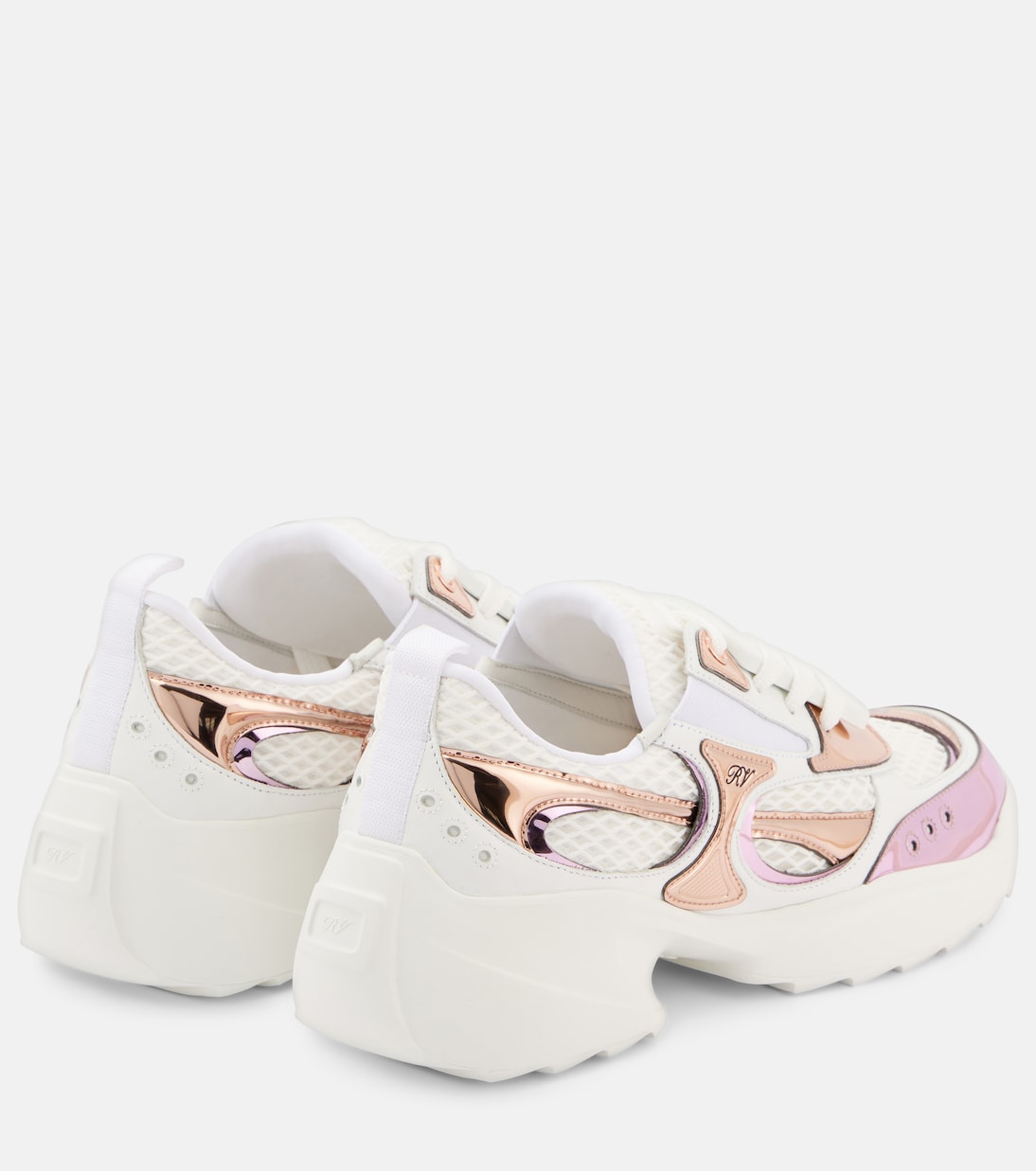 Scarpe da ginnastica in pelle Viv' on the Run di Roger Vivier per uno stile giovane e dinamico