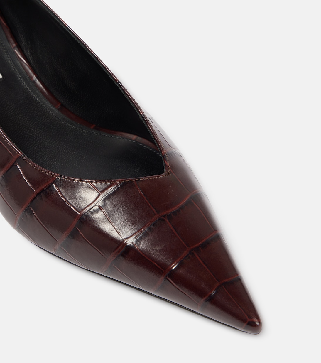 Scarpe con tacco in pelle effetto coccodrillo VICTORIA BECKHAM per uno stile giovane e audace