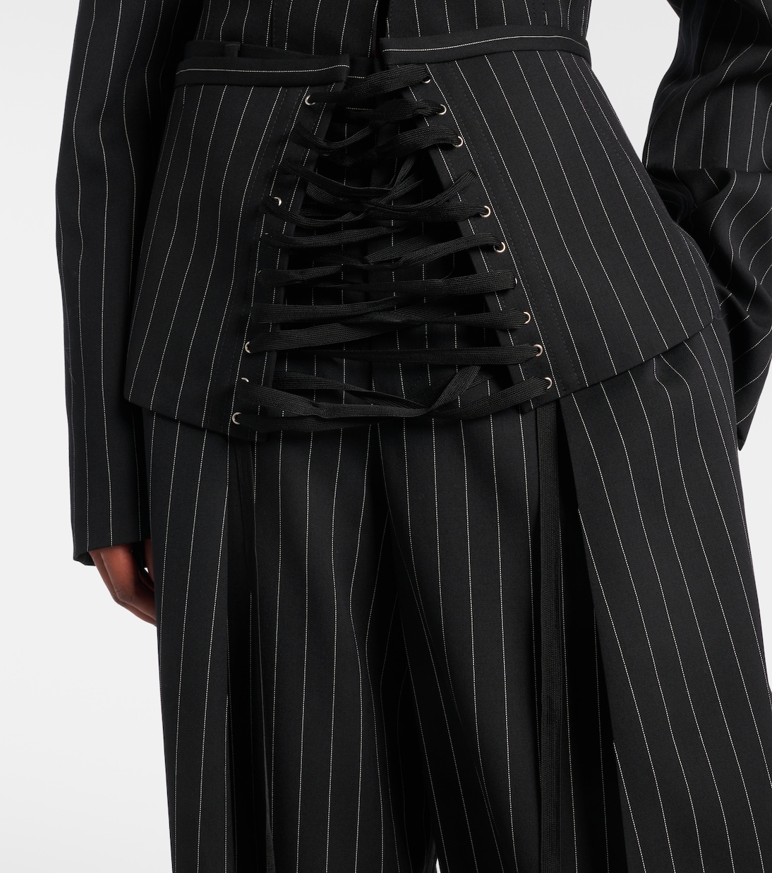 Pantaloni a gamba larga in lana vergine | Jean Paul Gaultier