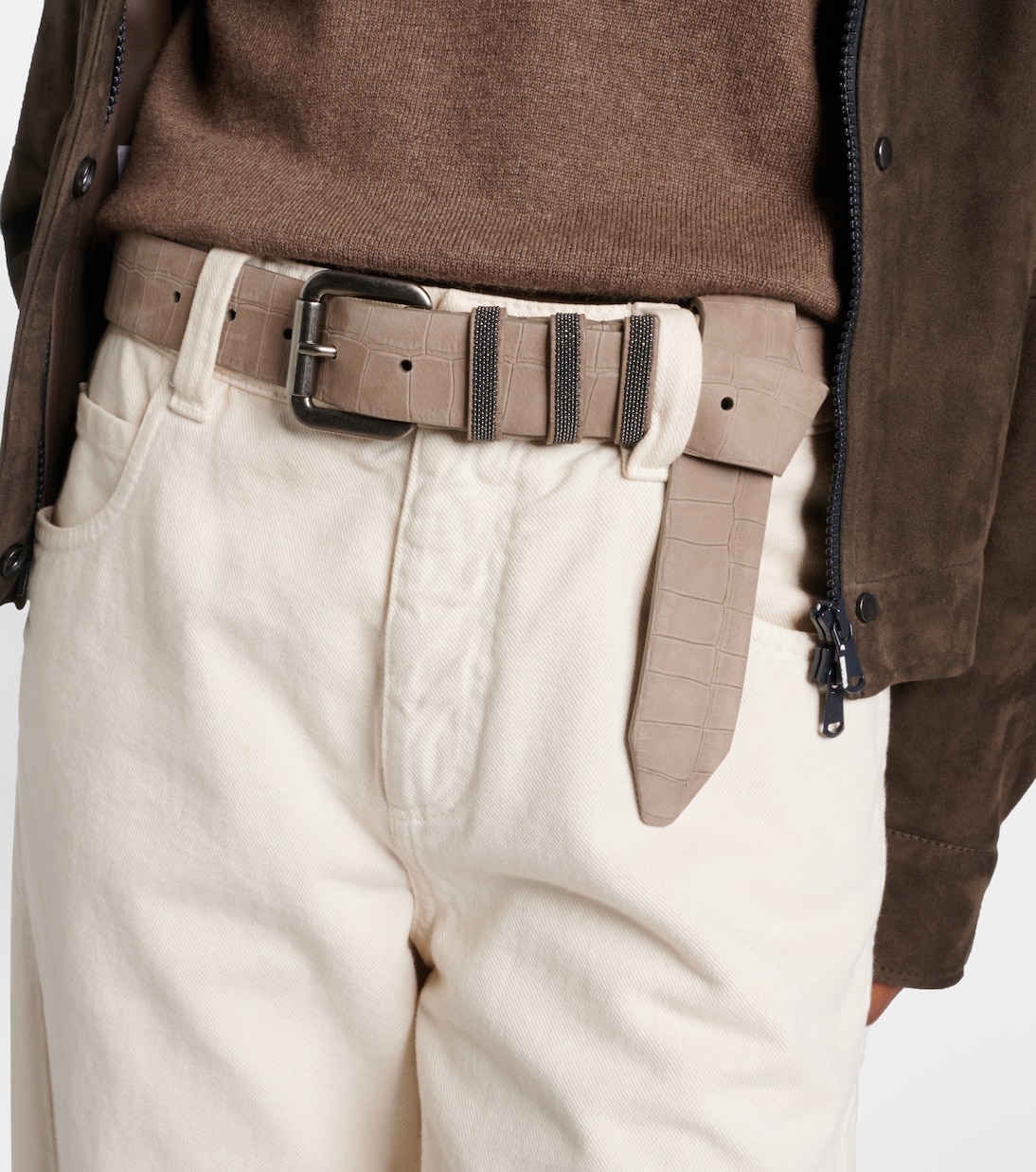 Cintura Monili in suede | Brunello Cucinelli