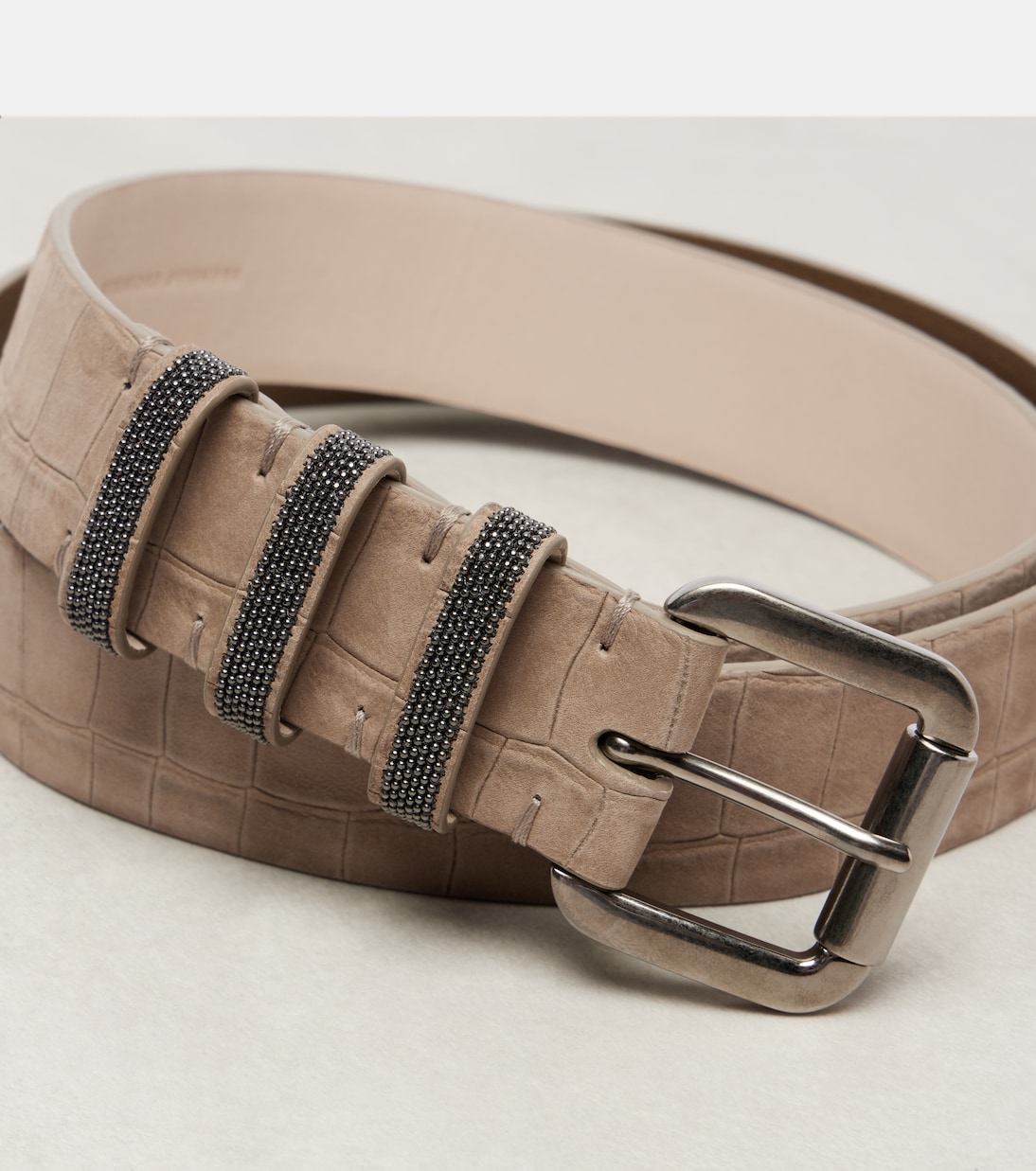 Cintura Monili in suede | Brunello Cucinelli