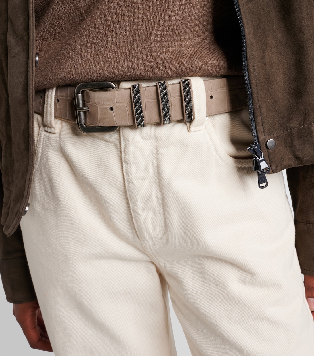 Cintura Monili in suede | Brunello Cucinelli