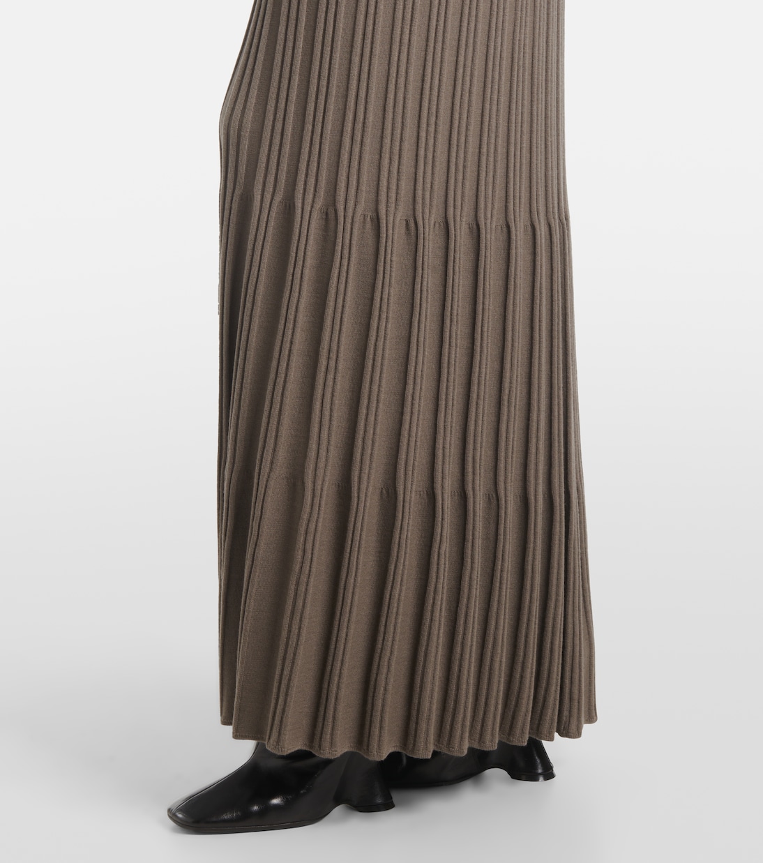 Merino ribbed-knit wool maxi skirt | Joseph