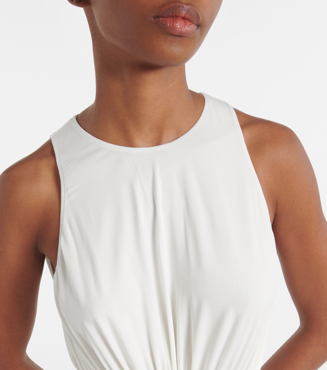 Gathered jersey maxi dress | Alaïa