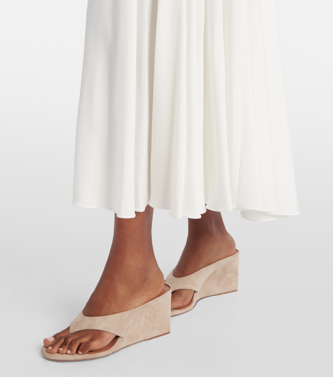 Gathered jersey maxi dress | Alaïa